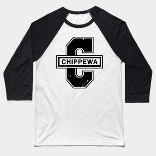 Old Chippewa Logo Baseball T-Shirt